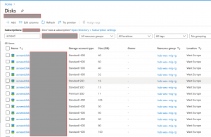 Azure Site Recovery Disks